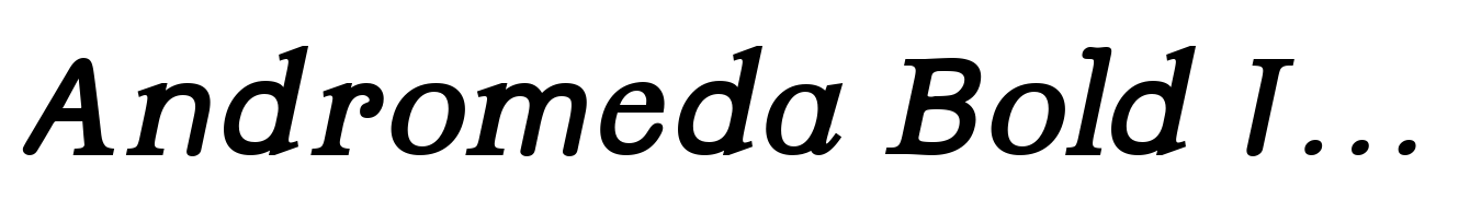 Andromeda Bold Italic